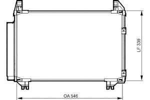 Skraplacz Klimatyzacji Toyota Yaris 1.0/1.3/1.33 0