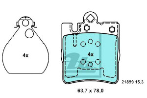 Klocki Hamulcowe Ceramiczne Mercedes C (cl203) C T