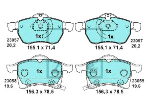 Klocki Hamulcowe Ceramiczne Opel Astra G Zafira A