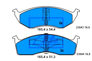 Klocki Hamulcowe Chrysler 300 M Concorde Neon Neon