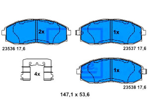 Klocki Hamulcowe Hyundai H-1 H-1 / Starex H100 2.4