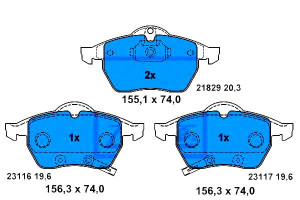 Klocki Hamulcowe Opel Przód Astra Zafira 2,0 99-05