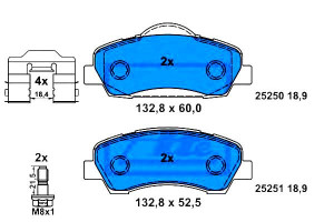 Klocki Hamulcowe Peugeot Przód 301 1,2-1,6 12- Ate