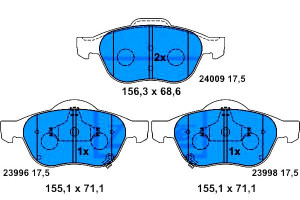 Klocki Hamulcowe Toyota Avensis 1.6-2.0d 09.97-02.