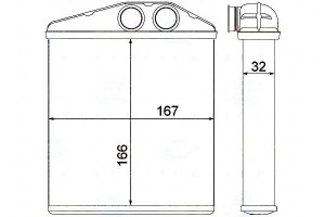 Nagrzewnica Behr Hella 1618222 9196140