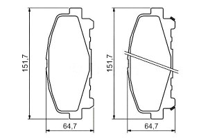 Klocki Hamulcowe Honda Przód Accord 08- Bosch