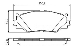 Klocki Hamulcowe Lexus Przód Is 05- Bosch