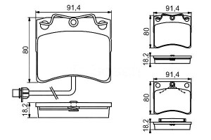 Klocki Hamulcowe Vw Transporter Iv 1.9d-2.8 07.90-