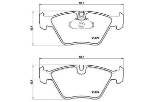 Klocki Hamulcowe Bmw 5 E39 95-96 Brembo