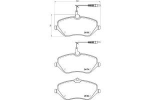 Klocki Hamulcowe Citroen C6 05- Brembo