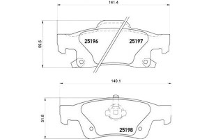 Klocki Hamulcowe Jeep Grand Cherokee 10- Tył Bremb