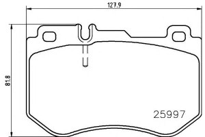 Klocki Hamulcowe Mercedes W205 C-klasa 13- Przód B