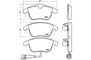 Klocki Hamulcowe Vw Tiguan 07- Przód Brembo