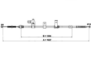 Linka Hamulca Ręcznego Toyota Corolla 1.4-2.0d 10.