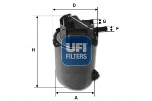 Filtr Paliwa Diesel Ufi
