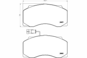 Klocki Hamulcowe Wabco Daf 55 Cs107m-cs173m 11.95-