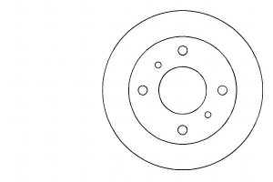 Tarcze Hamulcowe 2szt Nissan Primera 90-96 A.b.s.