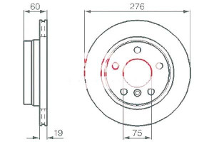 Tarcze Hamulcowe 2szt Bmw 3 E46 98-05 Tył Kamoka