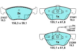 Klocki Hamulcowe Ceramiczne Alfa Romeo 147 156 Gt