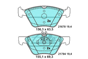 Klocki Hamulcowe Ceramiczne Mercedes Clk (a208) Cl