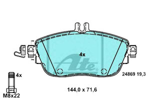 Klocki Hamulcowe Mercedes Przód W176 W246 X156 11-