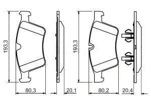 Klocki Hamulcowe Mercedes Gl (x164) M (w164) R (w2