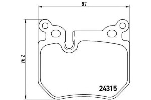 Klocki Hamulcowe Bmw 3 E91 Kombi 05- Tył Brembo