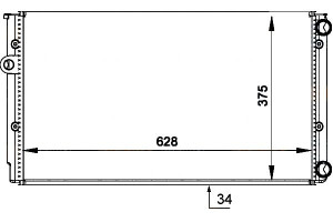 Chłodnica Vw Golf3 4 Vento 1,6-2,0 1,9tdi Hella