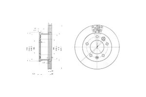 Tarcze Hamulcowe 2szt Mercedes Sprinter 2-t (901 9