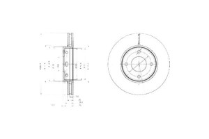 Tarcze Hamulcowe 2szt Mitsubishi Colt Vi Smart For