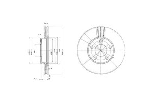 Tarcze Hamulcowe 2szt Vw Passat 1.8-2.8 03.96-11.0