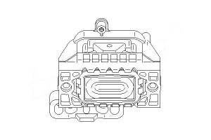 Poduszka Silnika (gumowo-metalowa) Audi A3 Seat Al