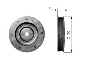 Koło Pasowe Wału Korbowego Volvo S40 Ii V50 Citroe