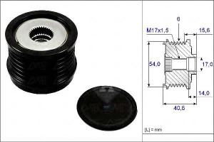 Koło Pasowe Alternatora Fiat 1,9d 2,0 Multijet Ina