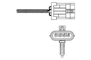 Sonda Lambda Daewoo Lanos 1,4-1,6 97- Delphi
