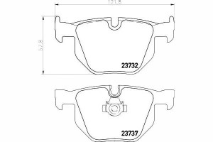 Klocki Hamulcowe Bmw Tył E60 61 03- Textar