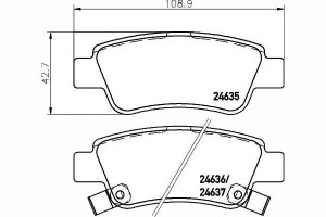 Klocki Hamulcowe Honda Tył Cr-v 06- 12- Textar
