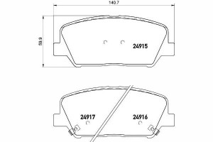 Klocki Hamulcowe Kia Przód Ceed I30 Optima 12- Tex
