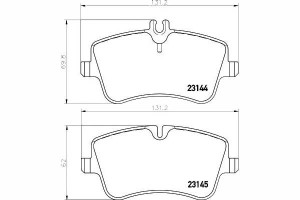 Klocki Hamulcowe Mercedes Przód W203 C230-350 Clk