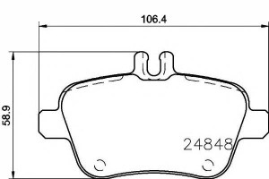 Klocki Hamulcowe Mercedes Tył W176 X156 2,0 12- Te