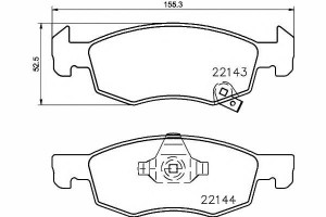 Klocki Hamulcowe Opel Przód Corsa 1,0-1,4 14- Text