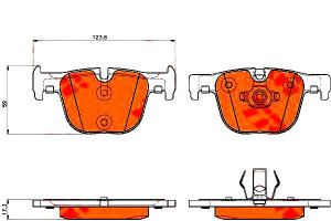 Klocki Hamulcowe Bmw Tył 3 11- 4 13 - Trw