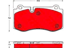 Klocki Hamulcowe Mercedes Przód W211 C216 R230 5,5