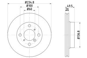 Tarcze Hamulcowe Mintex 5531161g00 0 5531161g1 A