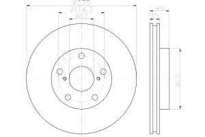 Tarcze Hamulcowe Mintex 4351224031 4351242030 Dsk2