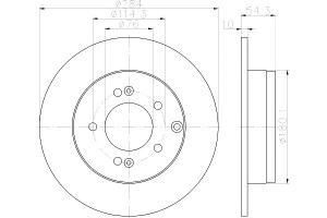 Tarcze Hamulcowe Mintex 584113k150 584113k100 5841