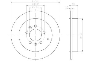 Tarcze Hamulcowe Mintex E169254 4246v7 9640247180