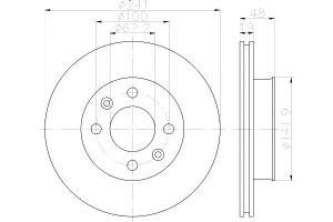 Tarcze Hamulcowe Mintex 517121c000 Dsk2271 2401190