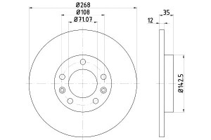 Tarcze Hamulcowe Mintex 1609582880 355120491 8dd C