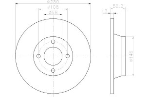 Tarcze Hamulcowe Mintex 8a0615301 D